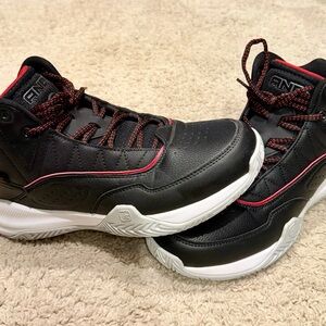 AND1 Black and Red Athletic Shoes